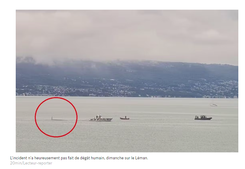 Un bateau se retourne sur le Léman, le navigateur sain et sauf